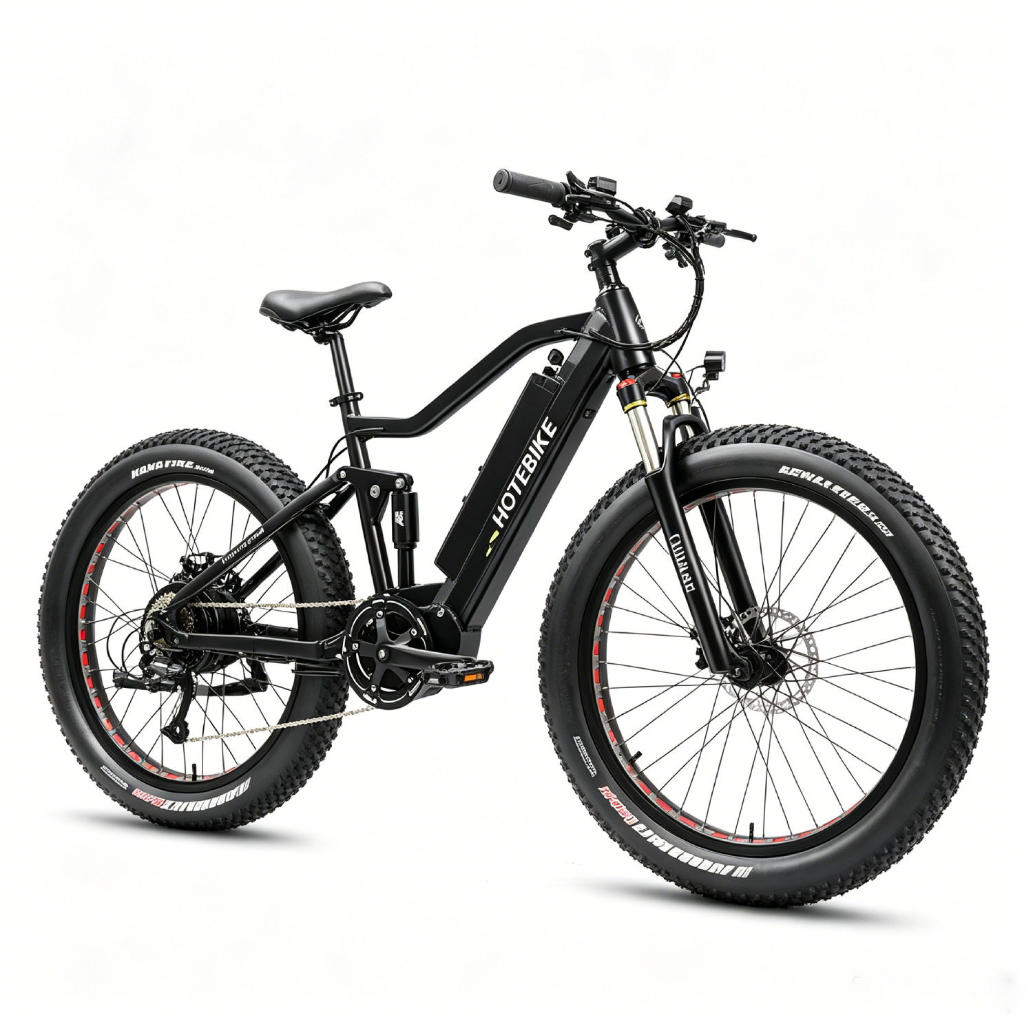 HOTEBIKE 26 Fat Tire Electric Bike for Adults – 750W Motor, 48V 15Ah Battery, Up to 45 Miles Range – Conquer Any Terrain - Other E-bike Parts - 4