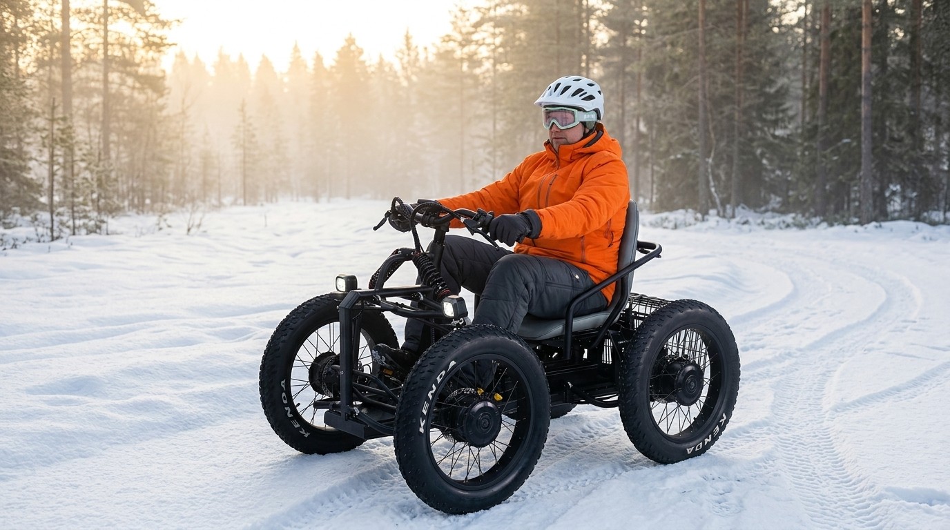 Flat Tire in the Snow? How an Electric Snow Vehicle Keeps You Riding - blog - 1